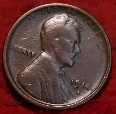 1914-S San Francisco Mint Copper Lincoln Wheat Cent • $5.59