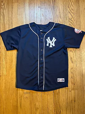 Mark Teixeira #25 NEW YORK YANKEES Majestic Jersey (Youth Large 14 - 16) Blue • $30