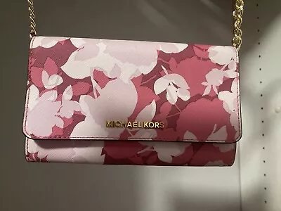 Gorgeous Pink Floral Michael Kors Bag Unwanted Gift. • $120