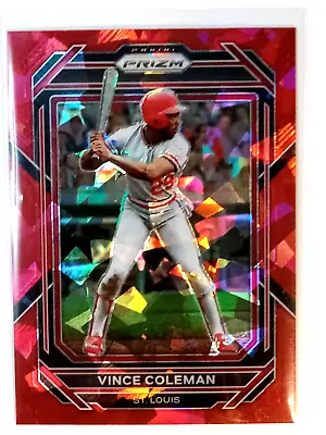 Vince Coleman 2023 Panini Prizm Red Ice Prizm No.205 St. Louis Cardinals  • $0.30