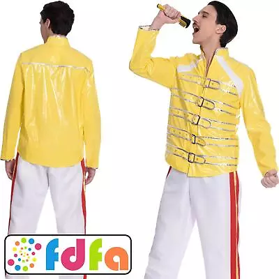 Amscan 1980's Wembley 80s Rock Icon Adults Mens Fancy Dress Costume • £31.29