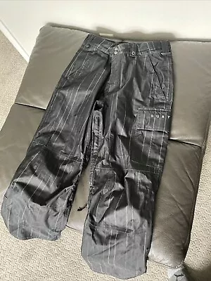 Burton Snowboard / Ski Pants Mens Size Medium Gray Vented / Adjustable Wast Line • $36.99