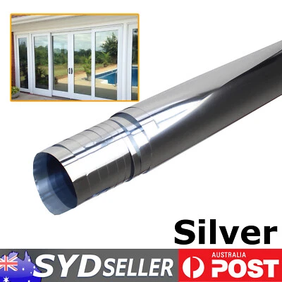$18.59 • Buy One Way Mirror Window Film Glass Tint Heat Sun Block Privacy Guards HOME TINTING