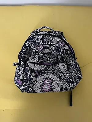 Vera Bradley Women's Purple Multicolor Mimosa Large Essential Laptop Backpack • $35