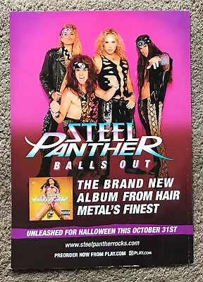 STEEL PANTHER - BALLS OUT 2011 Full Page UK Magazine Ad • $4.87