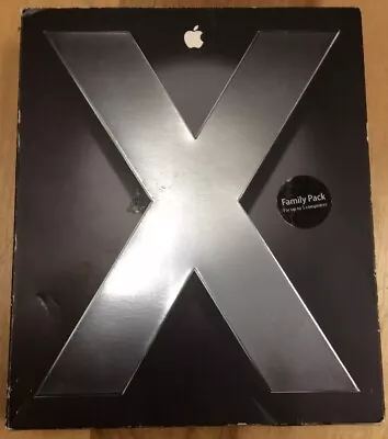 Mac OS X Tiger 10.4 Apple Macintosh Operating System Software OSX Big Box 2005  • $180