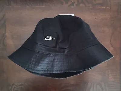 NEW Size M / L Nike Black Bucket Hat Cap Sun Men's Cotton NWT Sportswear Futura • $22.95