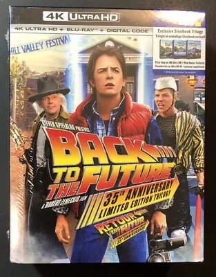 Back To The Future Trilogy [ 35th Anniversary STEELBOOK Box Set ] (4K UHD) NEW • $229.89