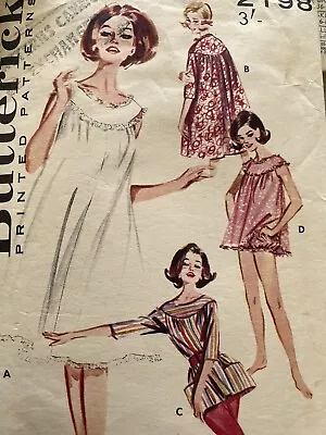 Vintage 1960's Butterick Lingerie Sewing Pattern • £3.99