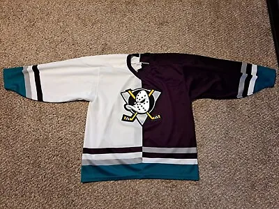 💥CCM Maska Vintage Anaheim Mighty Ducks NHL Hockey Jersey Size Large💥 • $49.97