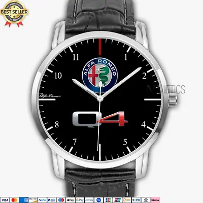 $37.90 • Buy Alfa Romeo Q4 Logo Custom Quartz Watch Analog Stainless Steel Wristwatch