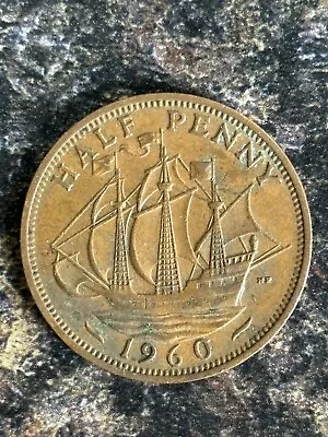 Elizabeth II Half Penny 1960 • £0.99