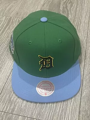 Detroit Tigers Mitchell & Ness SnapBack Adjustable Hat GreenBlueand Yellow • $24.99