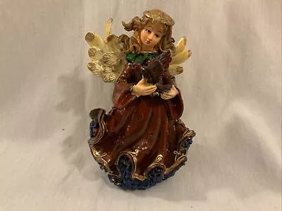 Greenbrier International K's Collection Angel With Bird Resin Statue • $10.99