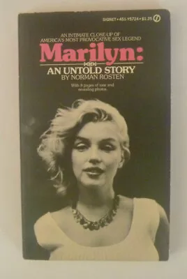 MARILYN: An Untold Story By Norman Rosten - 1973 Illustrated Paperback • $18.45