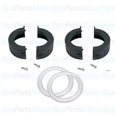 Hot Tub Basics | 2  Flow Through Heater Split Union Nuts Gaskets 400-5421 • $14.08