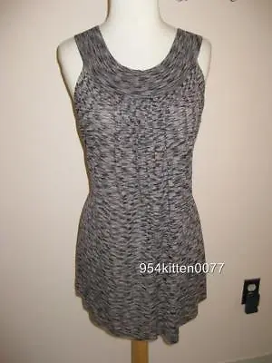 *wow* $118 Nwt Free People Charcoal Gray Belted Sleeveless Tunic Xs • $61.99