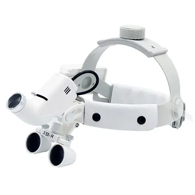 Dental Surgical Medical Headband Binocular Loupes 3.5X With LED Light 5W AZDENT • $87.99