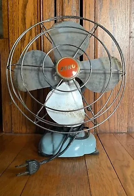 Vintage McGraw Electric Co. Zero Metal Blade Fan Model 1250R Working • $22.95