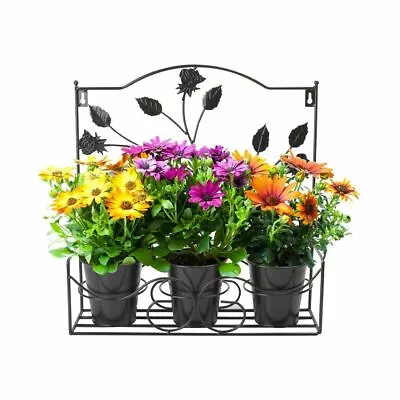 Garden Plant Pot Hanger Hanging Planter Basket Flower Plants Holder 3 Pots Inc • £19.95