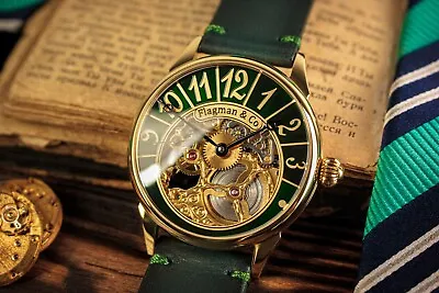 HANDMADE WATCH Skeleton Watch Steampunk Watch Marriage Watch Custom Watch • $404.10