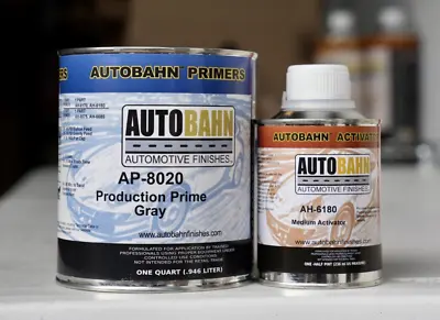 Autobahn 2K Production Primer Surfacer Gray QUART Kit Automotive Primer AP 8020 • $49.99