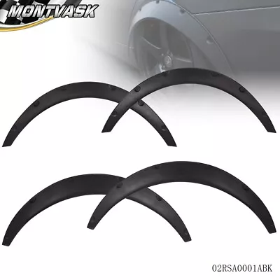 New 4Pcs Universal Flexible Car Fender Flares Extra Wide Body Wheel Arches • $28.96