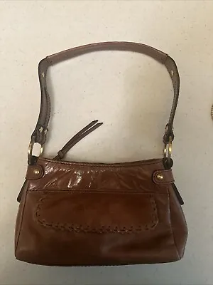 FRANKLIN COVEY Full Grain Chestnut Leather Purse Preowned. Free Shipping. ￼ • $38