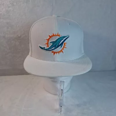 Miami Dolphins NFL Sports New Era 59FIFTY Fitted Hat Cap Size 7 1/4 • $26