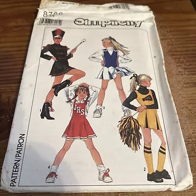 Simplicity 8786 GIRLS Cheerleader Cheer UNIFORM Majorette School Pattern Size 14 • $12