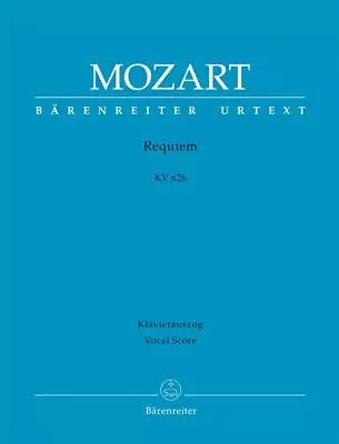 Requiem K626 Vocal Score (Lat) Mixed Voices Music  Mozart Wolfgang Amadeus • £10.45