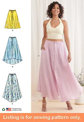 SEWING PATTERN Sew Women Clothes Clothing - Skirt Long Short Midi Maxi Boho 9786 • $9.49