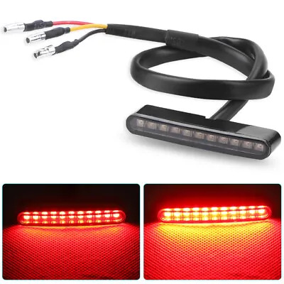 12V LED Motorcycle Dirt Bike Tail Light Mini Rear Running Stop Brake Bright Lamp • $8.45