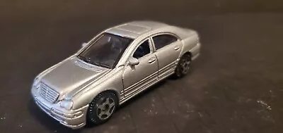 Motormax Mercedes Benz C-320 C-Class Sedan 1:64 Silver 2003 Diecast 6066 • $2.99