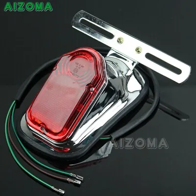 Chrome Motorcycle Tombstone Brake Tail Light Lamp For Harley Softail Custom • $16.36