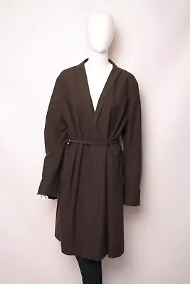 $55 • Buy Annette Gortz 8126 Maren Coat Belted Unbuttoned Cotton Made In Germany Size 46