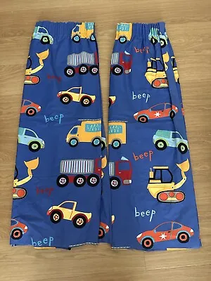 Curtains  Transport For Baby Boys  Bedroom In Very Good Condition • £19