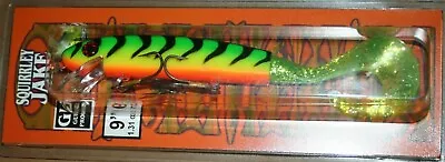 9  Squirrely Jake Musky Mania Pike Crankbait Firetiger SQJ9-12 Drifter Tackle • $18.99