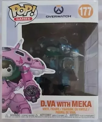 Funko Pop Games 177 Overwatch - D.Va With MEKA (Blueberry) 6  • $20