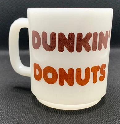 $4.99 • Buy 1978 Dunkin Donuts Glasbake Heat Resistant Milk Glass Coffee Mug