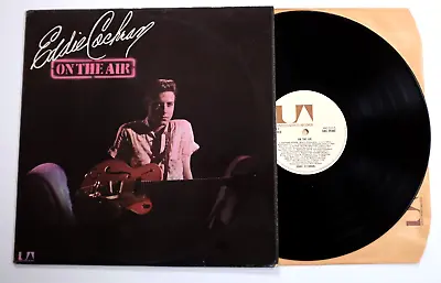 EDDIE COCHRAN - ON THE AIR LP VINYL EX/EX Rare 1972 UK Album TV Show Interviews • £14.99