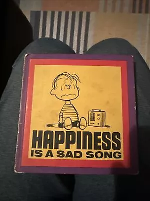 Vintage Peanuts Book Happiness Is A Sad Song  • $20