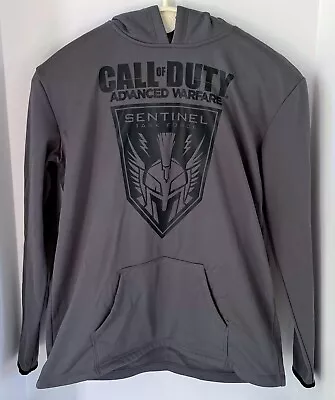 Call Of Duty Advanced Warfare Boys Youth Hoodie Pullover XL 18/20 Gray & Black • £11.84