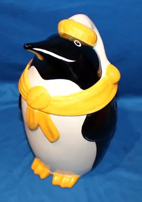 VINTAGE METLOX FROSTY THE PENGUIN COOKIE JAR - UNBLEMISHED - 1960s - POPPYTRAIL • $49.99