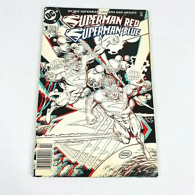 SUPERMAN RED SUPERMAN BLUE Feb. 1998 DC Comics 3-D Cover No Glasses Comic Book • $7.35