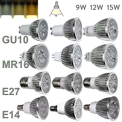 LED Dimmable Spotlight Bulbs Indoor GU10 MR16 E27 E14 9W 12W 15W 220V 240V Lamps • $6.94