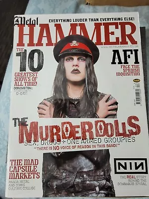 Metal Hammer Magazine Joey Jordison Murderdolls STUPID RARE W/SLEEVE APR 2003 • $45