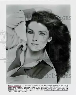 Press Photo Actress Morgan Brittany Star Of  Dallas  TV Series - Hpp09819 • $15.99