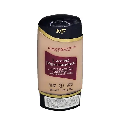 Max Factor Lasting Performance Stay Put Makeup #6 Cream Beige • $85.99