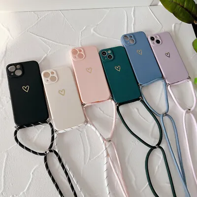 Shockproof Lanyard Rope Cover Phone Case For IPhone X 7 8  XS 13 12 Pro Max XR • $10.38